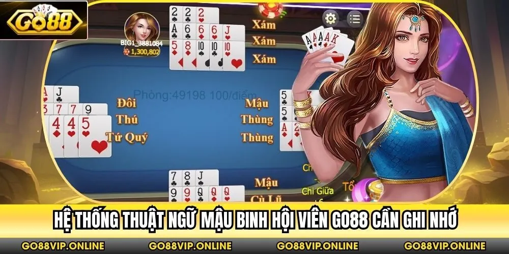 Hệ thống thuật ngữ Mậu Binh hội viên Go88 cần ghi nhớ